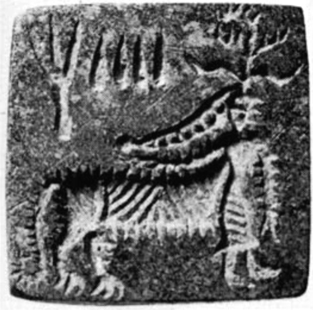 Ancient Indus Valley Cylinder Seal with Urmahlullu