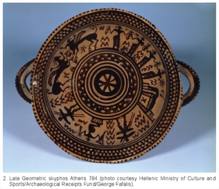 Ancient Greek pottery designated Athens NAM 784