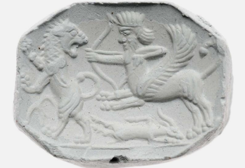 Achaemenid lion-centaur from the Museum of Fine Arts in Boston